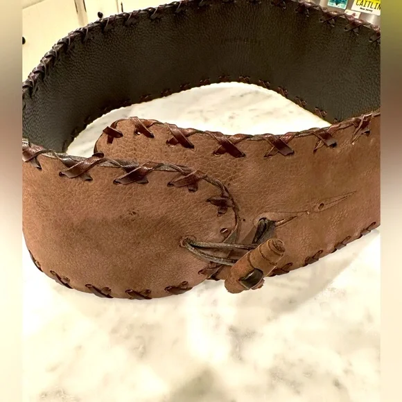 Randall Dodge leather low slung toggle belt The Low-Slung Belt Is Back And It main image 2